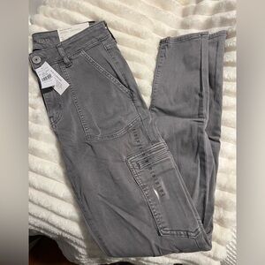 American Eagle NWT Gray Cargo Jeans